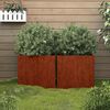 vidaXL Planters 2 pcs 49x47x46 cm Corten Steel