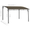 vidaXL Garden Sunshade Awning 3x3x2.55 m Taupe
