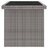 vidaXL 9 Piece Outdoor Dining Set with Cushions Poly Rattan Grey