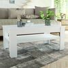 vidaXL Coffee Table Engineered Wood 110x65x48 cm White
