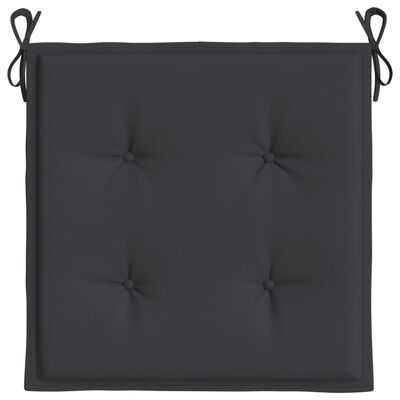 vidaXL Garden Chair Cushions 6 pcs Black 40x40x3 cm Oxford Fabric