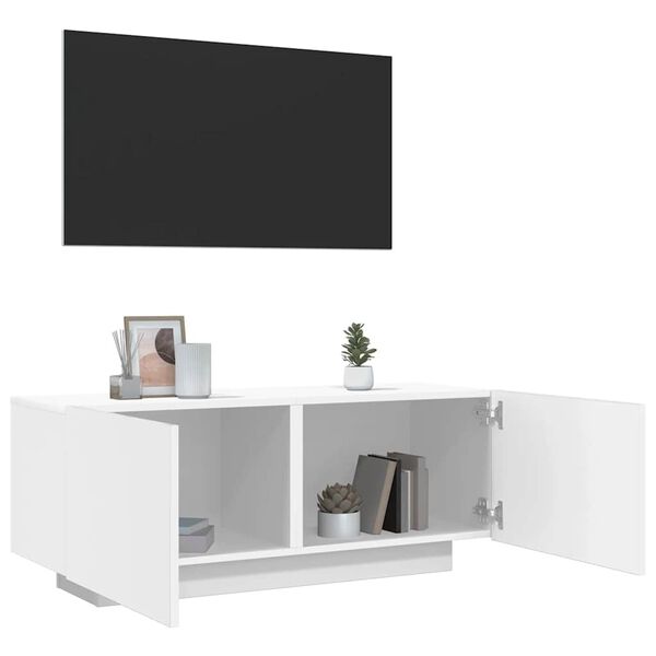 vidaXL TV Cabinet White 100x35x40 cm Engineered Wood