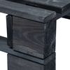 vidaXL Garden Pallet Ottoman Black Impregnated Pinewood