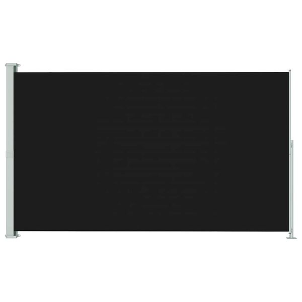 vidaXL Patio Retractable Side Awning 200x300 cm Black