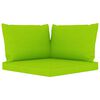 vidaXL 6 Piece Garden Lounge Set Bright Green Cushion Impregnated Pinewood