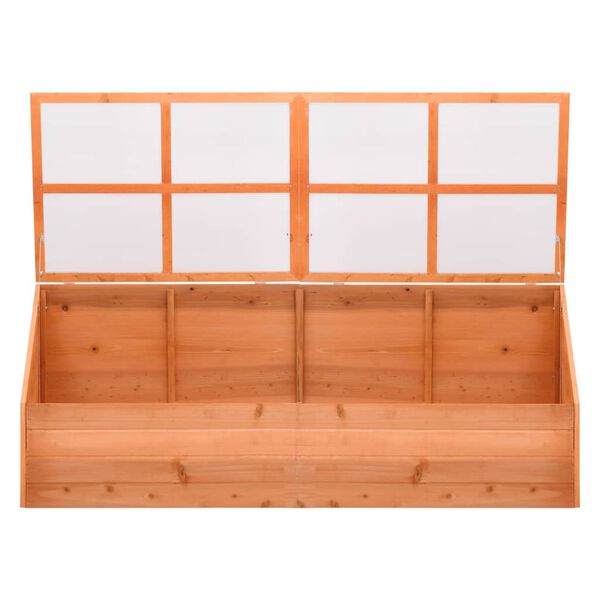 vidaXL Greenhouse Wood 180x57x62 cm
