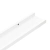 vidaXL Picture Frame Ledge Shelves 2 pcs White 60x9x3 cm MDF
