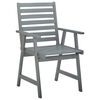 vidaXL Outdoor Dining Chairs with Cushions 3 pcs Solid Acacia Wood