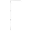 vidaXL Walk-in Shower Wall with Whole Frosted ESG Glass 115x195 cm