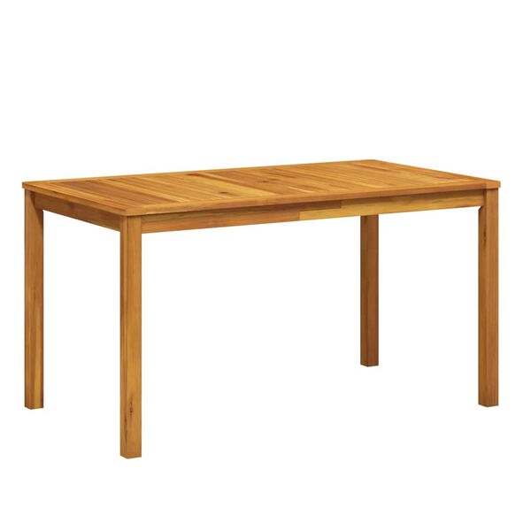 vidaXL Garden Table 140x80x74 cm Solid Acacia Wood