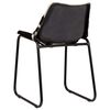 vidaXL Dining Chairs 2 pcs Genuine Goat Leather