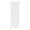 Plisse Blind 50x125cm White Pleated Blind