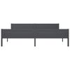 vidaXL Bed Frame without Mattress Solid Pinewood Grey 200x200 cm