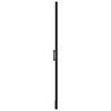 vidaXL Shower Door Tempered Glass 81x195 cm Black