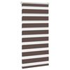 vidaXL Zebra blind 80.9x150 cm Fabric Width 76.7 cm coffee