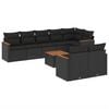 vidaXL Garden Sofa Set | Black