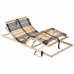vidaXL Electrical Slatted Bed Base with 7 Zones 90x200 cm