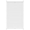 Plisse Blind 80x125cm White Pleated Blind