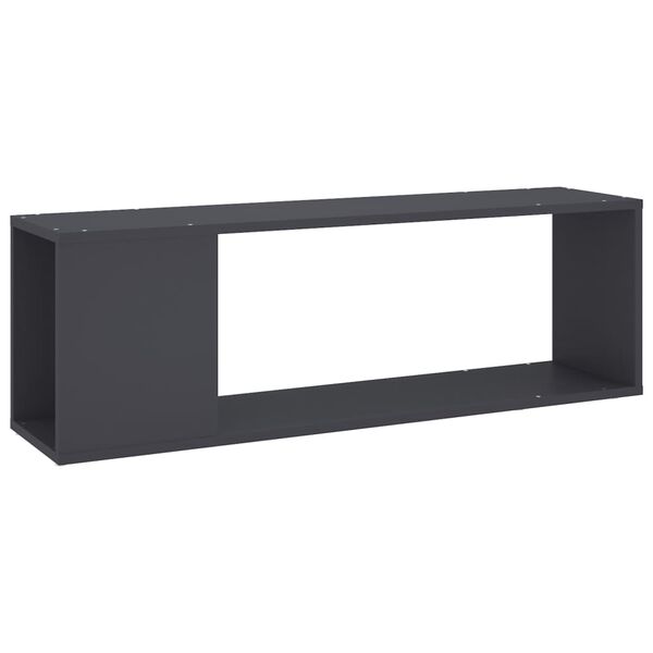 vidaXL TV Cabinet Grey 100x24x32 cm Engineered Wood