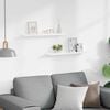 vidaXL Picture Frame Ledge Shelves 2 pcs White 60x9x3 cm MDF