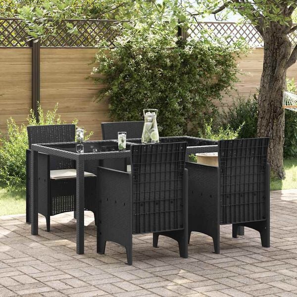 vidaXL Garden Chair 4 pcs Anthracite 53 x 49 x 85 cm PP