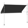 vidaXL Manual Retractable Awning 400 cm Anthracite