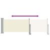 vidaXL Patio Retractable Side Awning 80x300 cm Cream