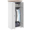 vidaXL Wardrobe White 80x50x171.5 cm Solid Pine Panama Range