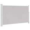 vidaXL Patio Retractable Side Awning 180x300 cm Grey