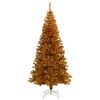 vidaXL Artificial Christmas Tree with Stand Gold 180 cm PET