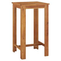 vidaXL Garden Bar Table 60x60x105 cm Solid Wood Acacia