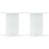 vidaXL Speaker Stands 2 pcs White 30x30x40 cm Engineered Wood