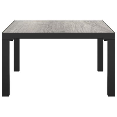 vidaXL Garden Coffee Table Grey 55x55x31 cm DPC and Steel