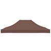 vidaXL Party Tent Roof 4x3 m Brown 270 g/m²