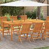 vidaXL Garden Table 200x100x74 cm Solid Acacia Wood