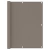 vidaXL Balcony Screen Taupe 120x500 cm Oxford Fabric