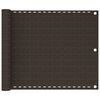 vidaXL Balcony Screen Brown 75x300 cm HDPE