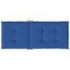 vidaXL Garden Highback Chair Cushions 6 pcs Royal Blue 120x50x3 cm Fabric
