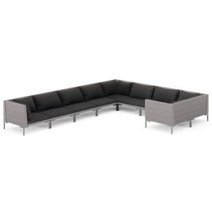 vidaXL Garden Lounge Set | Dark grey