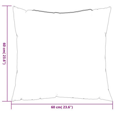 vidaXL Throw Pillows 4 pcs Taupe 60x60 cm Fabric