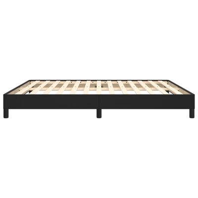 vidaXL Bed Frame without Mattress Black 180x200 cm Super King Faux Leather