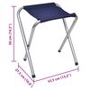 Foldable Camping Table Set with 6 Stools Height Adjustable 180x60cm