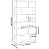vidaXL Book Cabinet Room Divider Concrete Grey 100x24x188 cm