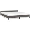 vidaXL Bed Frame without Mattress Dark Grey 180x200 cm Velvet