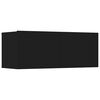 vidaXL TV Cabinets 4 pcs Black 80x30x30 cm Engineered Wood