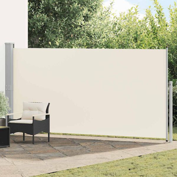 vidaXL Retractable Side Awning 160 x 500 cm Cream