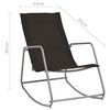 vidaXL Garden Swing Chair Black 95x54x85 cm Textilene