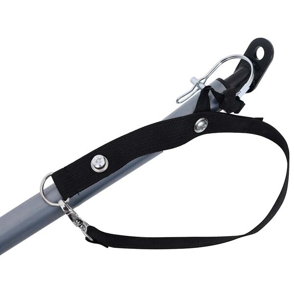 vidaXL Bike Trailer Grey and Orange 65 kg