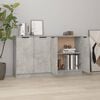 vidaXL Sideboards 2 pcs Concrete Grey 60x30x70 cm Engineered Wood