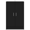 vidaXL Shoe Cabinet Black 60x35x92 cm Engineered Wood